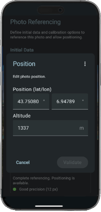 Edit photo position